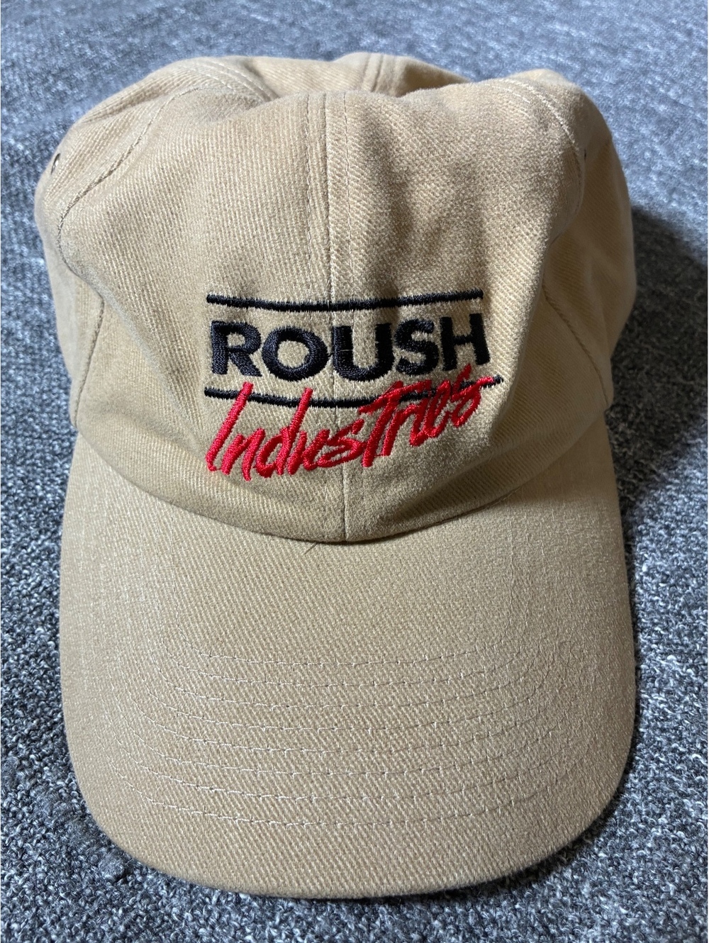 Roush Industries Racing Brand Ford Mustang Hat Cap Men’s Strap Back Race
